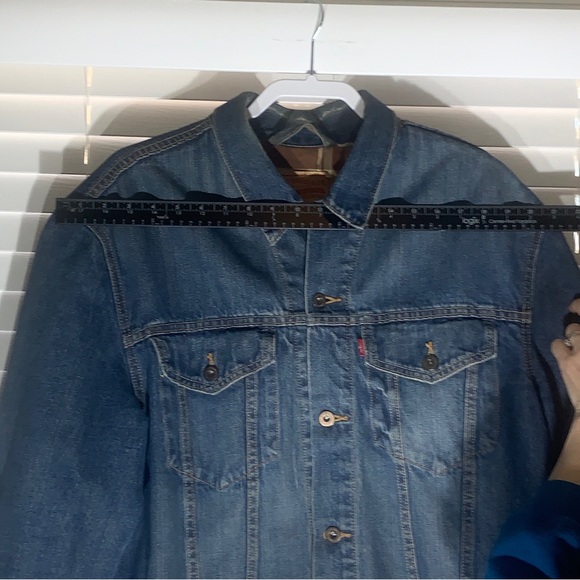 Vintage Flannel Lined Levi’s Jean Jacket Size XL - Picture 7 of 10
